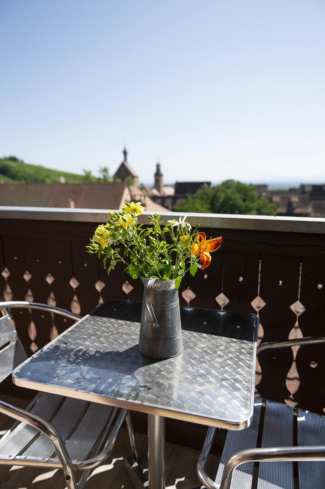 Riesling - Vue Imprenable Sur Le Vignoble - Renove Recemment - Parking Gratuit Apartment Riquewihr Exterior foto